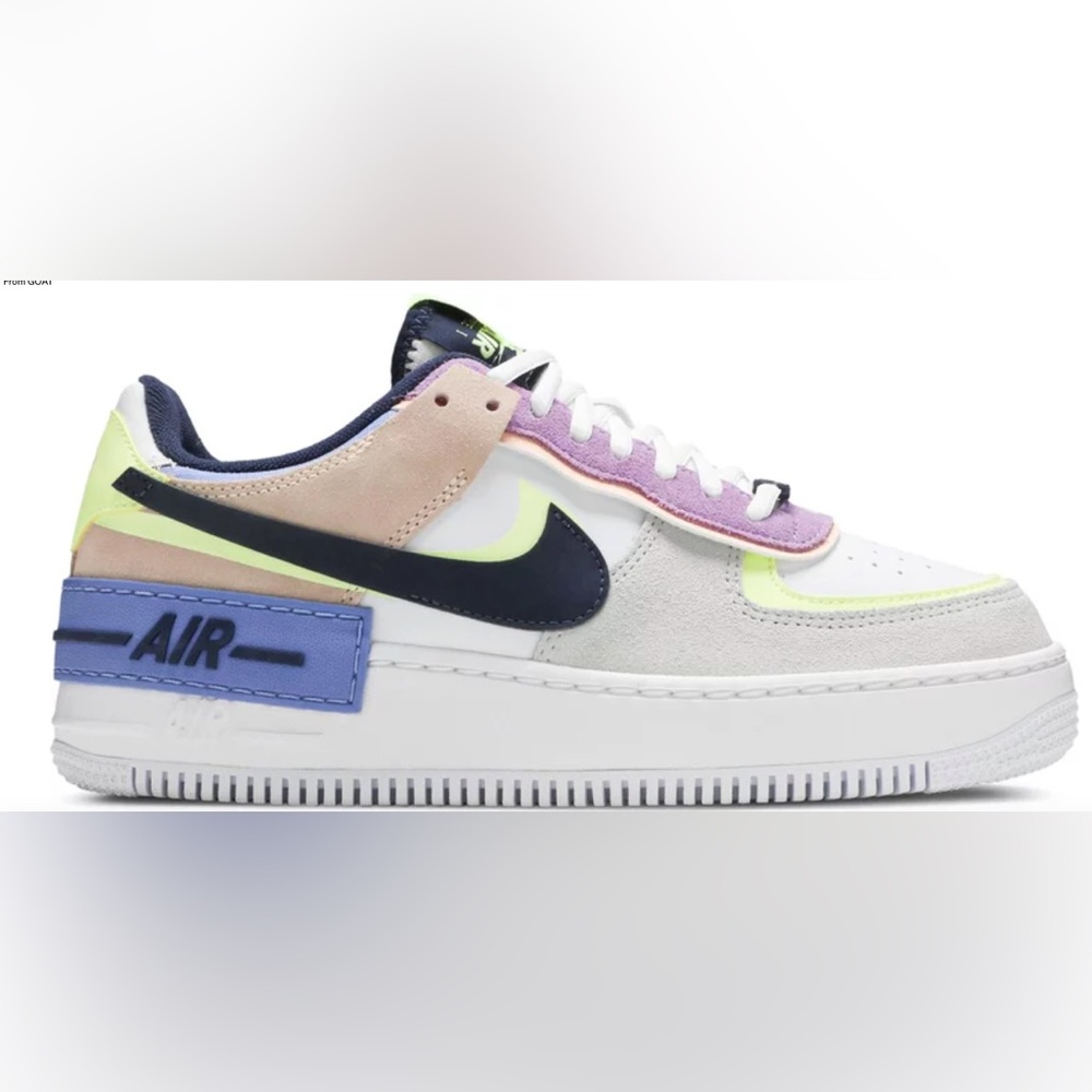 Nike Air Force 1 colorful lilac and in pink / AF1 sneakers womens 8.5